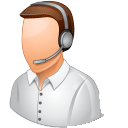 Occupations Technical Support Representative Male Light Icon